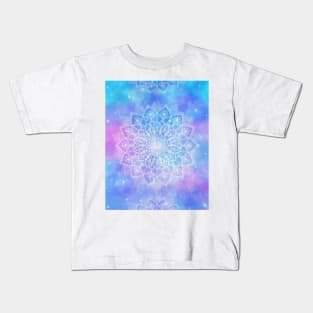 Galaxy mandala pastel Kids T-Shirt